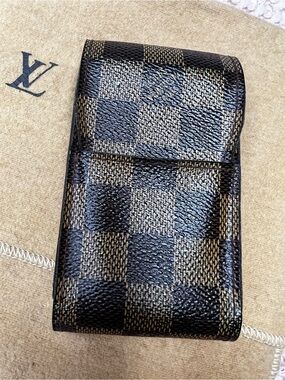 Louis Vuitton Canvas Damier Ebene Cigarette Case
